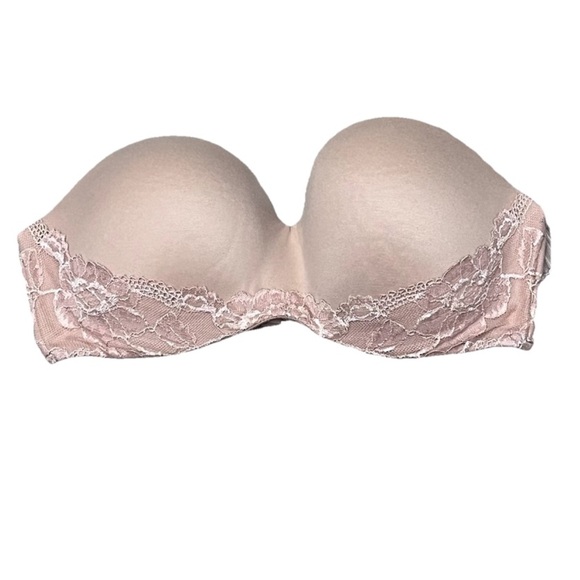 body by victoria lined strapless Tan Womens Banded Underwire 36D - Picture 1 of 9